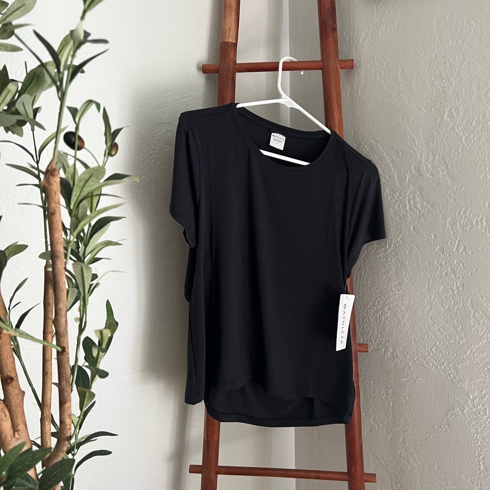 ATHLETA Black Air Out Cinch Tee